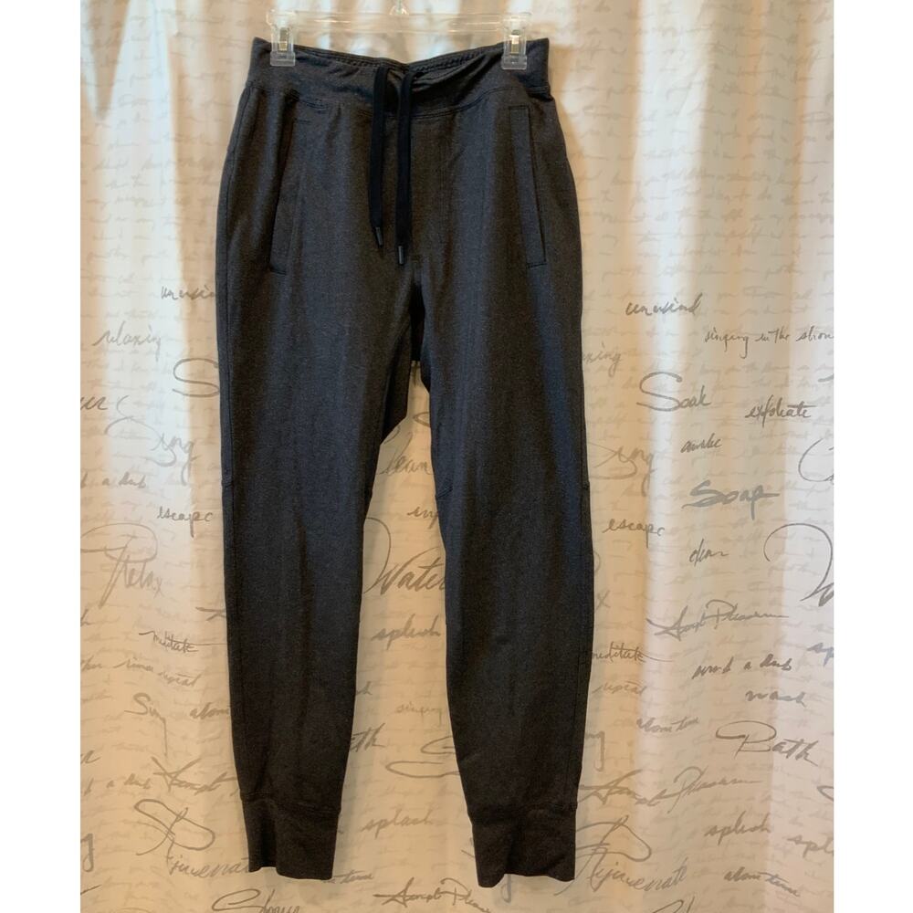 Lululemon City Sweat Heathered Grey Drawstring Joggers - Comfy Activewear- M - Picture 2 of 4